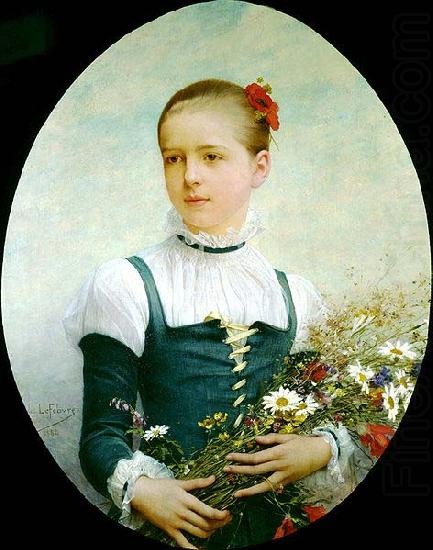 Lefebvre, Jules Joseph Portrait of Edna Barger of Connecticut china oil painting image